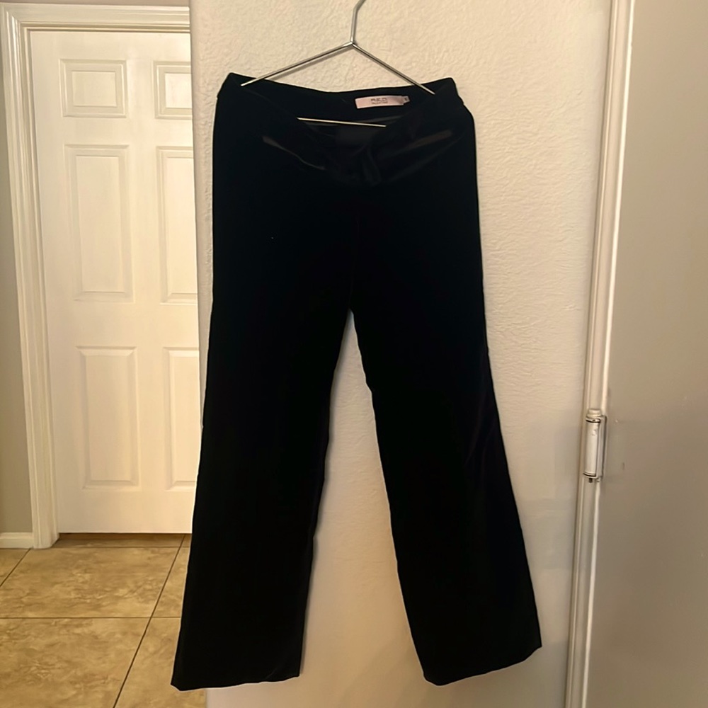 R.E.D. Valentino Velvet Dress Pants. BLACK